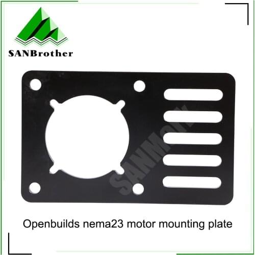 3D Printer part Openbuilds nema23 motor mounting plate aluminum 96.5mmx60mmx3mm fixed bracket OX CNC v-slot