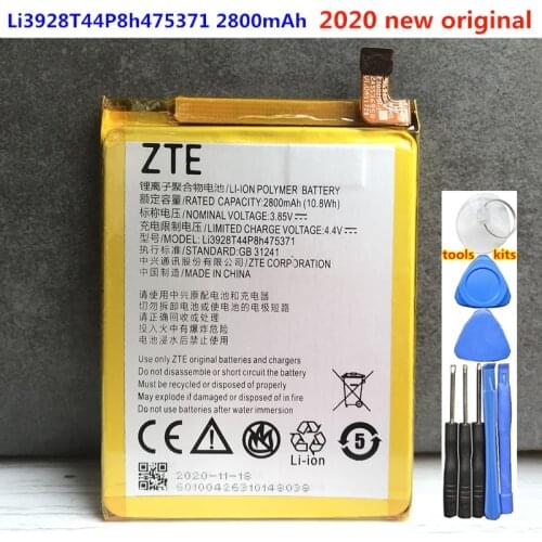 Original Li3928T44P8h475371 Battery For ZTE Blade V8 Mini BV0850 V0850 A1 C880 C880U C880A C880S AXON B2015 B2016 2800mAh