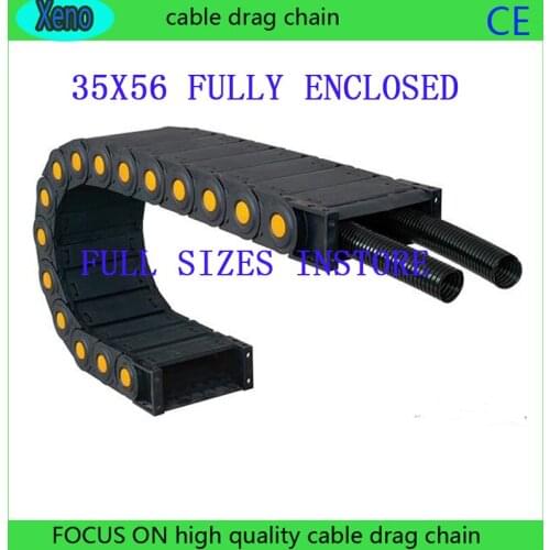 Free Shipping 35x56 1 Meter Fully Enclosed Type Plastic Conveyor Chain
