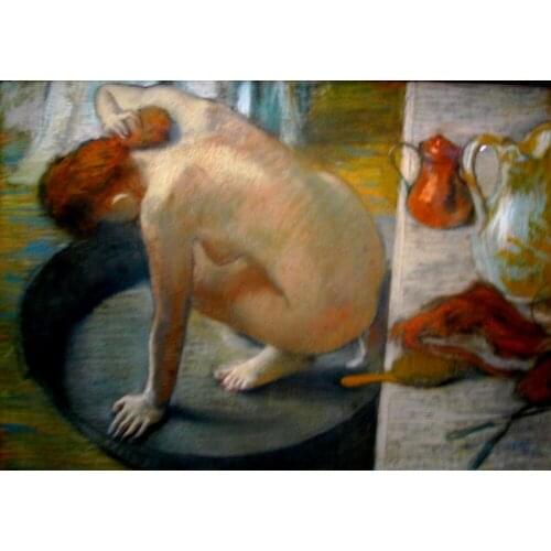 Hand painted oil painting reproduction for wall art home decoration wallpaper with The Tub, 1886