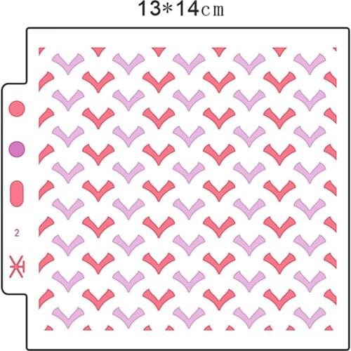 Seagull plastic mold shield DIY cake scrapbook stencils hollow Embellishments printing lace ruler Valentines Day