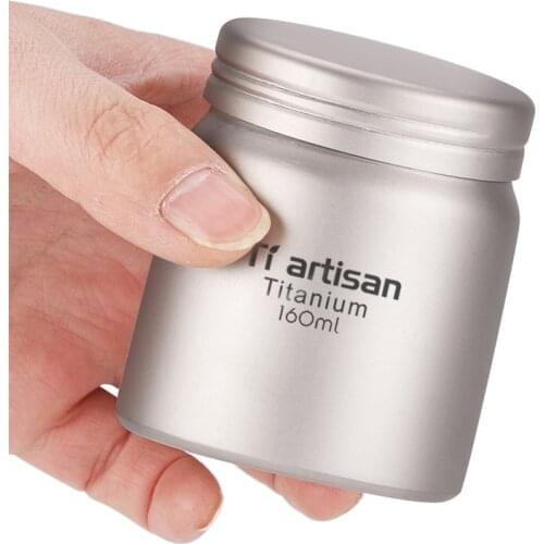 Outdoor Car Coffee Sugar Tea Storage Sealed Canister Kitchen seasoning Salt Pepper Storage Cans /jar titanium container cup