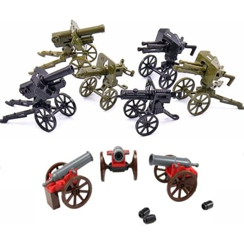 Military Weapons Building Blocks Heavy Weapons Guns Cannon Blocks DIY MOC Bricks Soldiers Figures Blocks Toys Gifts for Boys