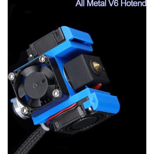 High Quality All Metal V6 J-head Hotend Kit 24V 12V Bowden Extruder V6 Volcano Print Head Cooling Fan Bracket 3D Printers Parts