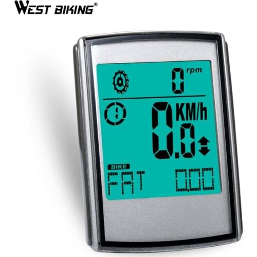 WEST BIKING Multifunctional Cycling Computer With Cadence Heart Rate Chest Strap 3 In 1 Wireless Bicycle Odometer Speedometers