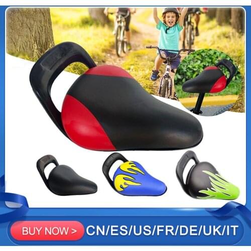 Kids Bike Seat PU Leather Bicycle Saddle Bicycle Seat Soft Cushion Comfort Pad Waterproof MTB Saddle ​for Child Saddle Parts