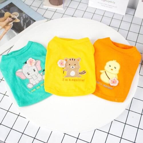 Small Dog Vest T-shirt Summer Cat Dog Pets Clothes Doggie Puppy Clothing Outfits Yorkshire Pomeranian Poodle Bichon Dog Costumes
