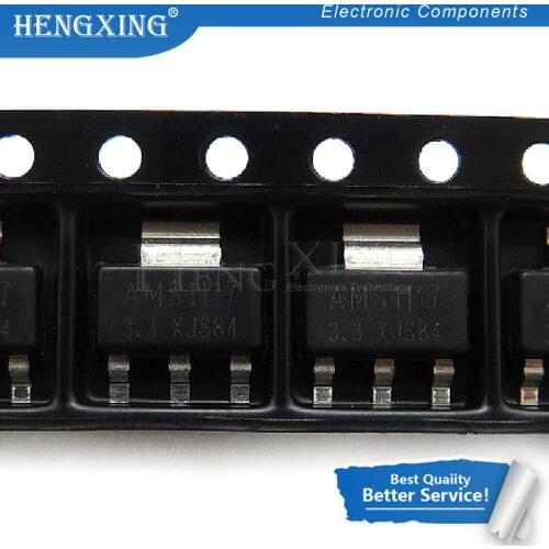 10pcs/lot AMS1117-3.3V AMS1117-3.3 AMS1117 LM1117 1117 SOT-223 new original In Stock
