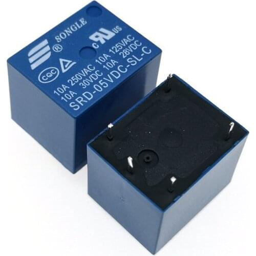 100PCS/LOT NEW Relay SRD-24VDC-SL-C SRD-12VDC-SL-C SRD-05VDC-SL-C SRD 5V 12V 24V