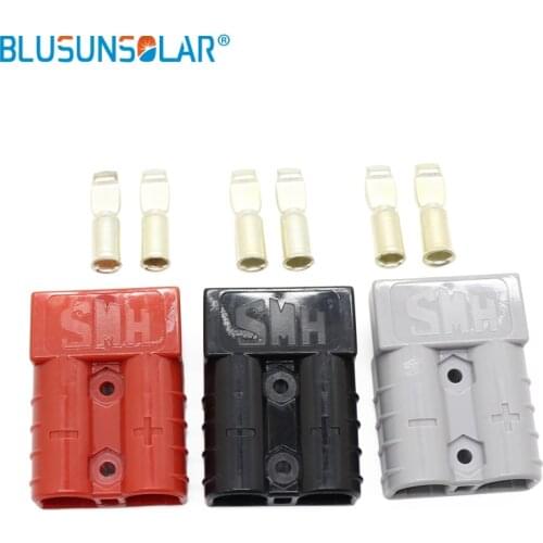 2 piece/lot Red/Blue/Grey 120 A 60 V Battery Connector Plug Connect solar panel battery