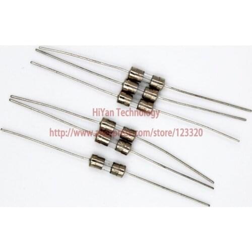 200pcs/lot) 3.6*10MM 0.5A Fuses Fast Quick Blow Glass Tube Fuse 3.6x10mm 250V T0.5A 500mA With Pins F0.5AL250V