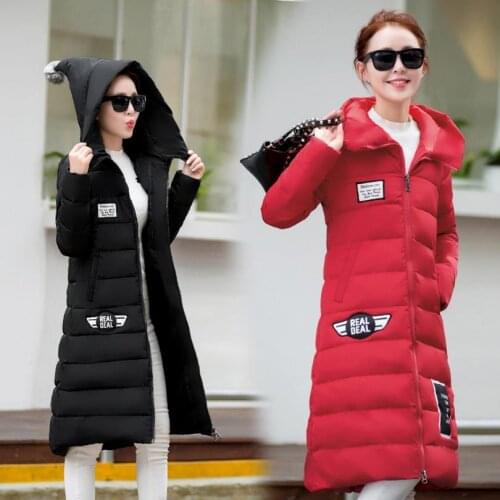2018 Long Section Cotton Clothing Winter Coat Women Thick Fashion Hooded Down Jacket Women Slim Jacket Winter Jacket Women X3