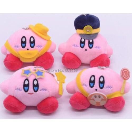 24/lot 4 Styles 8CM Plush Keychain Pendat Doll Soft Animal Dolls Gifts