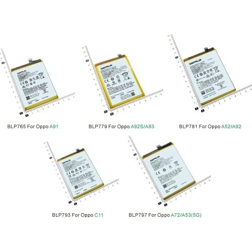 BLP765 BLP779 BLP781 BLP793 BLP797 Battery For Oppo A91 A92S A83 A52 A92 C11 A72 A53(5G) Mobile Phone Batteries high quality