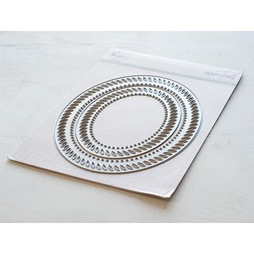 AliliArts Metal Cutting Dies Braided oval diy Scrapbooking Photo Album Decorative Embossing PaperCard Crafts Die 2020