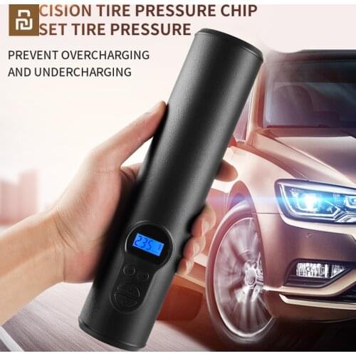 Car air pump car portable bicycle electric tire air pump emergency pump with flashlight for youpin youpin