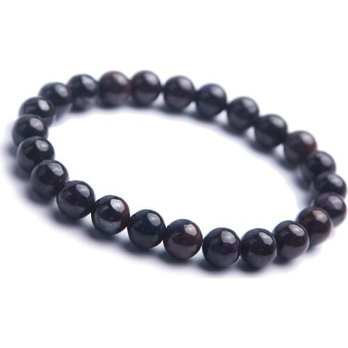 Free Shipping Genuine Natural Purple Sugilite Round Loose Stone Beads Women Lady Jewelry Stretch Bracelet 8mm