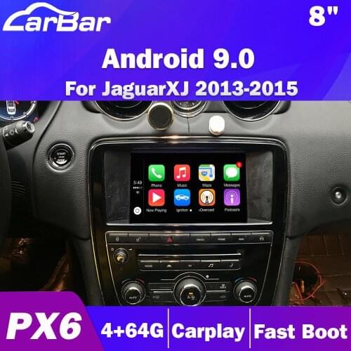 Carbar 8" Android 9.0 2 Din Head Unit for Jaguar XJ XJL 2013-2015 with Car Radio GPS DVD Player Multimedia Stereo with Carplay