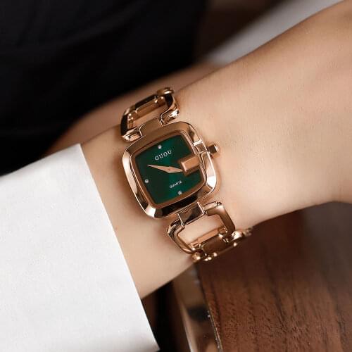 Watch for Women Female 2021 New Summer Square Steel Band Watch Simple Temperament Ladies Watch Luxury Fashion