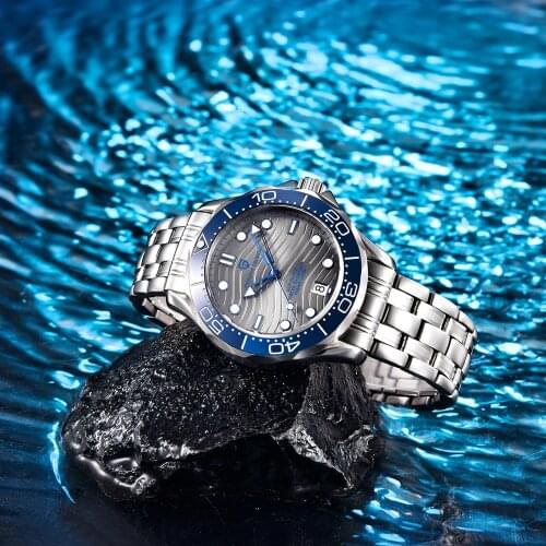 2021 New PAGANI DESIGN Automatic watch men business mechanical wristwatch NH35 200M Diver watch for men Sapphire mirror clock