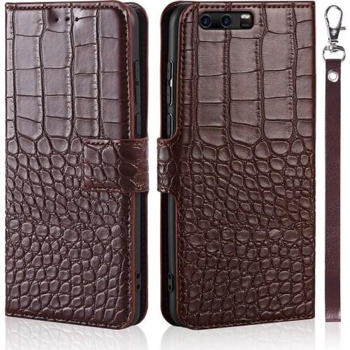 Case For Huawei Honor 9 STF-L09 STF-AL00 STF-AL10 STF-TL10 Phone case For Huawei Honor 9 case Crocodile texture leather