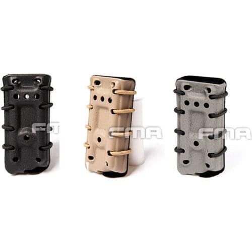 FMA Fast Pistol Mag Single Pouch Carrier for 45cap Molle w/ Flocking TB1212 BK DE FG