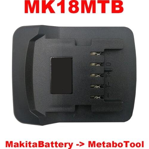 Dawupine Adapter Converter MK18MTB DW18MTB use Makita DeWolt 18V 20V Li-ion Battery on Metabo 18V Lithium Tool