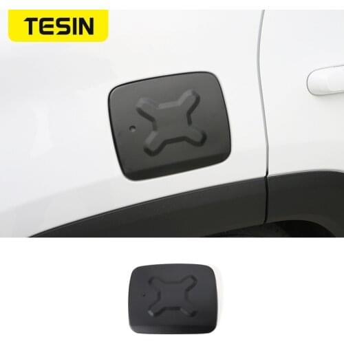 TESIN Fuel Tank Cap for Jeep Renegade 2016+ Car Fuel Tank Cap Cover Trim Decoration Sticker Aluminum Alloy Accessories For Jeep