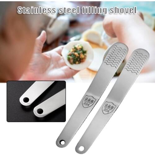 Stainless steel filling shovel Stuffing Shovel Flat Spoon Stuffing Stirring Spoon Mixing spoon Chaos dumpling tool Digging spoon