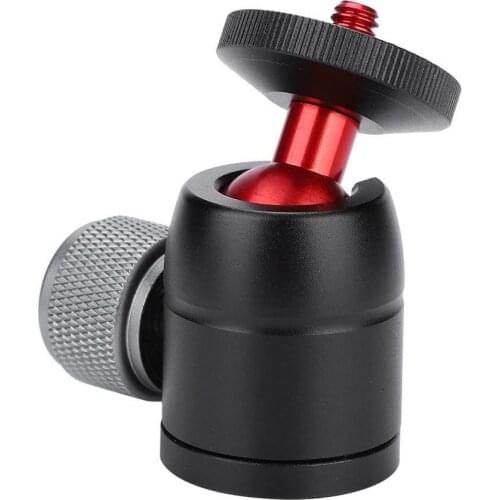 Mini Tripod Ball Head with 1/4" Screw Adapter Converter 360 Swivel Rotation Swivel Ballhead Video Stand Panoramic Heads for DSLR