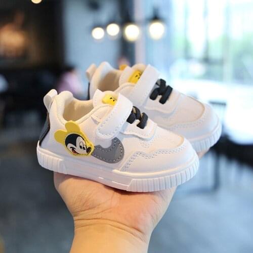 Disney 2021 girl cartoon Mickey Mouse Breathing mode Short soft casual shoes Children sneaker womens shoes