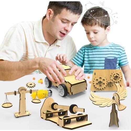 Science Experiment Technology Educational Stem Toy Set DIY Floating Pen Gear Rotation Learning Education Toys For Children