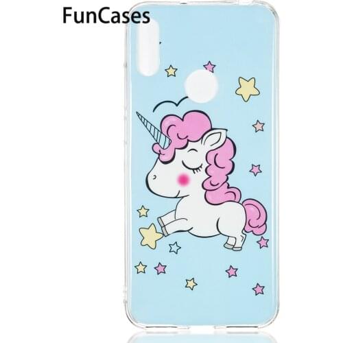 Night Light Case For capinha Huawei Y6 Pro 2019 Soft Silicone Cases sFor Huawei carcaso Y6 Pro 2019 Carcasa capa coque