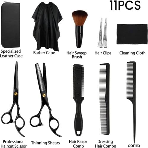 Hairdressing Hair Scissors Professional Barber Cutting Thinning Cape Barbershop Haircut Shears Scissors For Hairdressers Set Kit