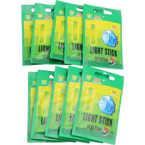 Fishing Fluorescent Lightstick Light Night Float Clip On Dark Glow Stick