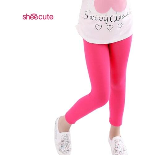 Girl pants new arrive Candy color girls leggings Toddler classic Leggings 2-13Y children trousers baby kids leggings