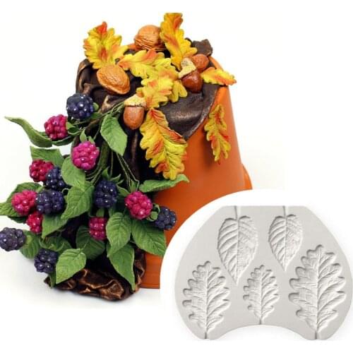 Sugarcraft Leaf silicone mold fondant mold cake decorating tools chocolate gumpaste mold