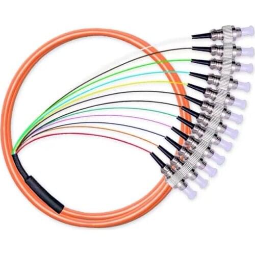 ST/UPC OM2 MM Multi Mode Optical Fiber Pigtail 0.9mm Simplex 50/125,1-2 Meters