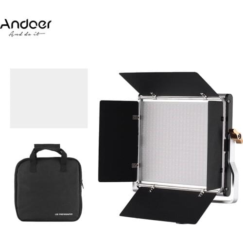 Andoer LED Video Light Panel 480 LED Beads 3200K-5600K Color Temperature Fill-in Lamp for Studio Photography Video Shooting