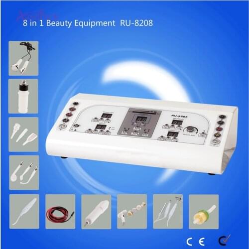 Ultrasonic microdermabrasion spot removal high frequency electrotherapy spray lotion beauty instrument RU-8208