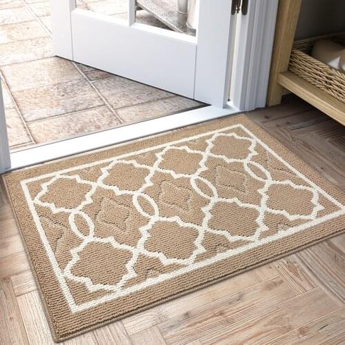 Indoor Door Mat Resist Dirt and Absorbent Entryway Rug, Anti-Slip, Low Profile Inside Floor Mat Door Rugs for Entrance
