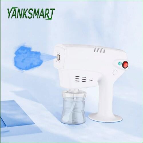 YANKSMART 1200W 300ML Electric ULV Sprayer Blue Light Portable Fogger Machine Steam Hospital Home Disinfection Spray Gun