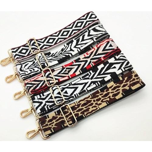 Womens Bag Accessories 5cm Widen Shoulder Strap Adjustable One-shoulder Diagonal Long Shoulder Strap Ethnic Style Bag Strap