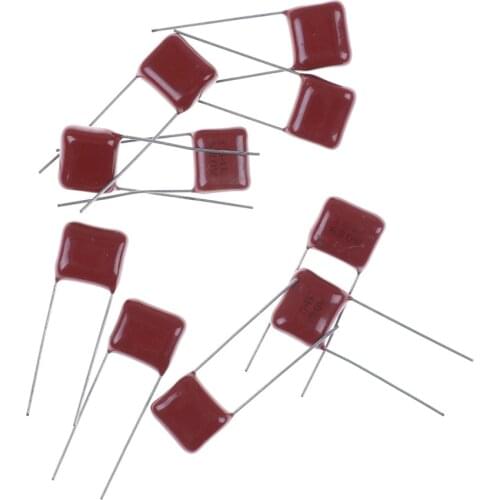 10Pcs/lot Metallized Film Capacitor 630V104J 104 630V CBB 104J 630V 100NF 0.1UF P10mm Wholesale
