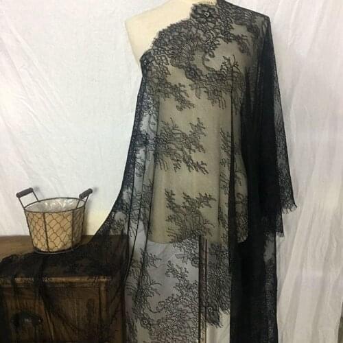 GLace 3M/Lot 10colour high quality soft eyelash lace accessories fabric diy apparel home wedding decoration fabric TX617