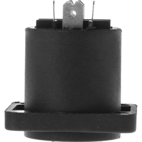 4PCS Jack Panel Socket Connector 4 Speaker Twist Lock Round Square Mount for Neutrik Speakon NL4MP NL4MPR NL4FC