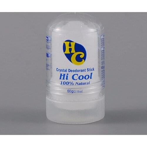 60G Portable Size Non-Toxic Natural Food-Grade Crystal Deodorant Alum Stick Body Underarm Odor Remover Antiperspirant