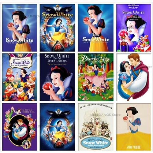 5d Diy Diamond Painting Disney Movie Snow White And The Seven Dwarfs Cartoon Poster Diamond Mosaic Cross Stitch Home Decor Gift