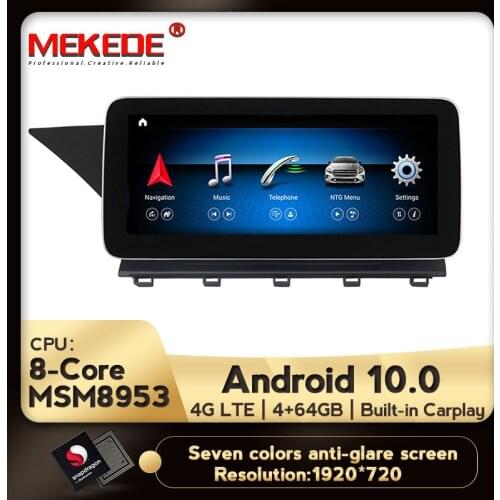 Qualcomm MSM 8953 4G LTE carplay gps Car multimedia player For Benz GLK Class X204 GLK260 GLK300 GLK300 2013-2015 NTG 4.5