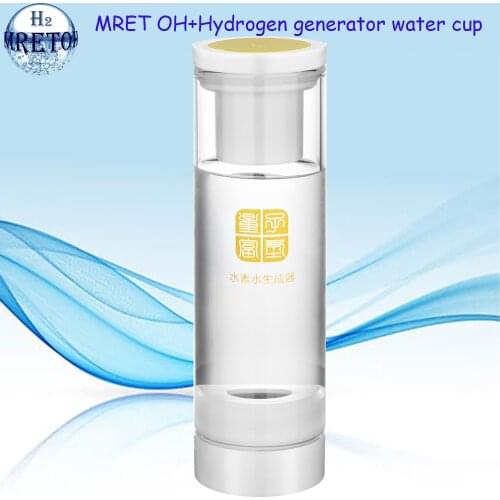 Improve Immunity MRETOH 7.8HZ Rich Hydrogen Water Generator SPE Electrolytic Bottle 600ML Pure H2 Glass Cup Ionizer ORP Alkaline